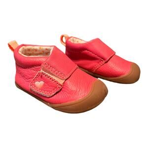 Carter's Baby Shoes Booties Rubber Sole Sz 2.5 Pink ABBY-P4 First Steps No Slip